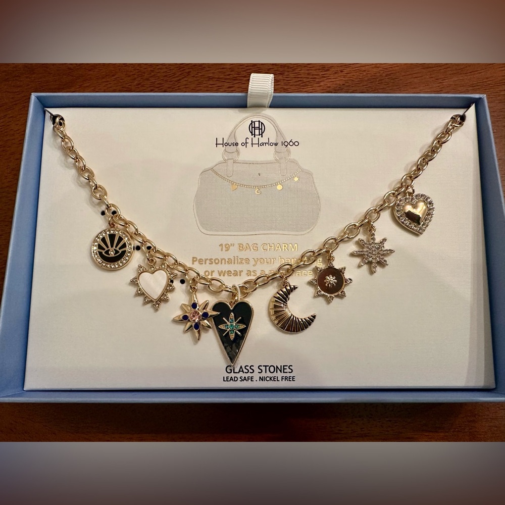 House of Harlow bag charm. New in box